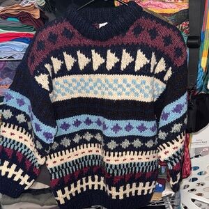 Men's Multicolor Patterned Sweater
